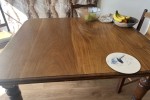 Dining table with legs removed
