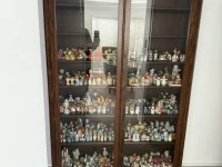 Wooden and glass cabinet