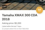 Motorcycle Yamaha Xmax 300