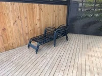 3 sun loungers stackable, 6 chairs, Washing machine, Dryer, Fridge/Fre...