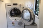 Bosch Avantixx washing machine and dryer with stacking kit with tray