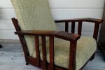 1 x writing desk, lounge chair, park bench
