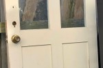 French doors, Single door, 4 small dining chairs