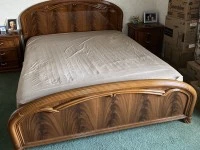 Double bed 205 cm x 160 cm x 48 cm – disassembly required, Mattress 10...