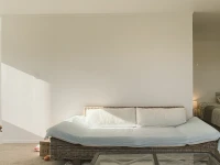 Queen bed, Sofa, Occasional chair