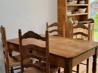 4 x antique French chairs