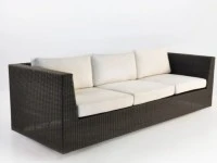 2 garden wicker sofas with cushions, Large MDF board, garage workbench