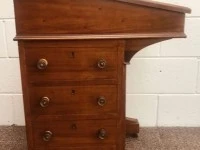 Antique Davenport Writing Desk, Beautifully Crafted, Inlaid>>>