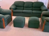 Sofa Lounge Suite 3 piece + 2 foot stools