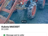 Kubota tractor 6030  with front end loader