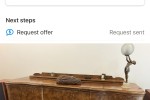 Antique side board walnut