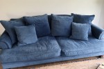 Early Settler Lisette 3.5 Seater Velvet Sofa Celeste Indigo