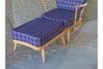Mid century Ercol 203 chair and 341 footstool