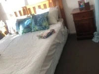 Queen bed, Chaise chair, Fridge, Dressing table, Side table, Side tabl...