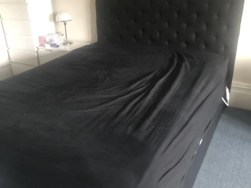 Queen Bed + Single Fridge