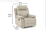 3 seater recliner sofa Will be as it is, NOT dissambled, 1 seater recl...