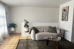 Small Sofa 2 seater, Queen Bed + Mattress, Fridge