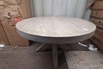 Hunter Round Dining Table Grey Oak