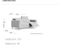 Nick Scali Electric Recliner 3-Seater