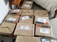13 small boxes