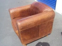 2 Leather armchairs