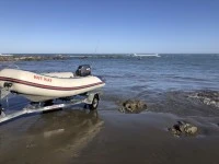 Inflatable boat 3.6m inflatable on legal trailer