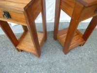 Recycled rimu bedside tables