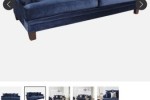 Early Settler Lisette 3.5 Seater Velvet Sofa Celeste Indigo