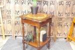 Inlaid chess table, lovely art nouveau design, quality wood