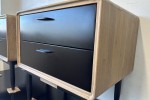 Pair of Alba Black 2 Drawer Bedside Tables by Dixie Cummings