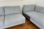 Nick Scali Sofa 2.5 seater & chaise - Arctic Blue