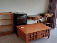 Coffee table, washer dryer and fridge 700 wide, dresser small stereo c...