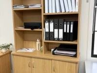 Office Wall Unit, Computer screen, Under Desk Drawers, small box with ...