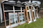 Double glazed timber window large rimu timber window 4.2m x 1.6m