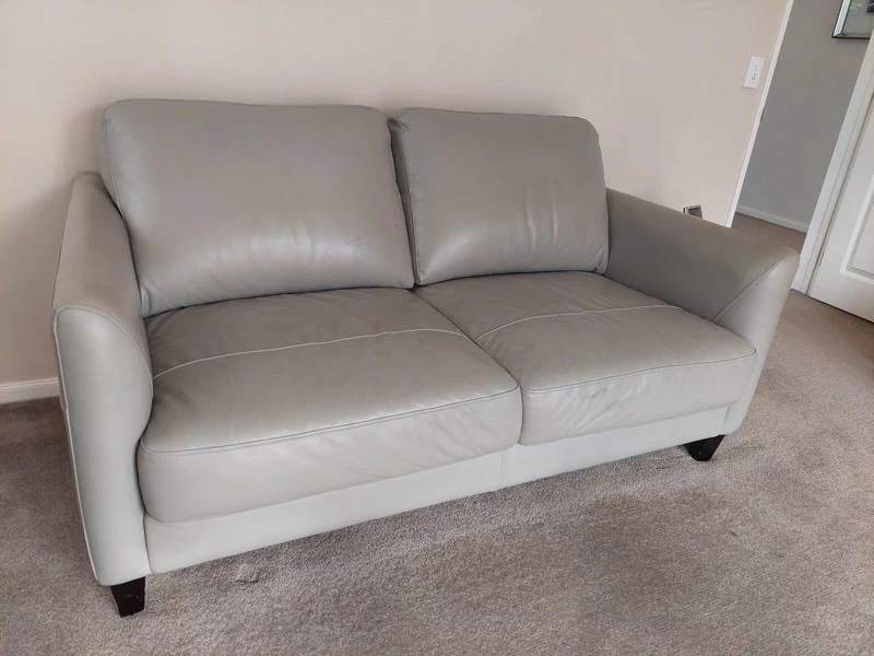 Leather lounge suite 3 seater, Leather lounge suite 2 seater