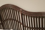 Queen Dark Brown Cane Headboard