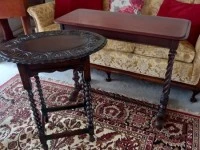 Antique Barley Twist Side Table