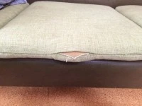 Vintage 60s-70s green vinyl three/four seater couch