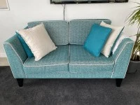 Turquoise 4 peice Danske Mobler Lounge Suite 2 x 3 seater and 2 x 1 se...