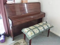 Small upright piano