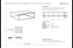 Halo Versailles Black Marble & Iron Coffee Table