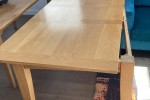 Oak  dining table 2.2m x 900