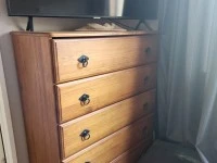 Tallboy, Dressing table, Bedside cabinet, Bedside cabinet