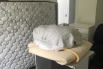 Queen bed, drawers, desk, office chair