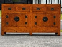 $1 reserve! absolutely stunning indonesian solid rosewood sideboard!