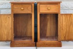 2 x BEDSIDE TABLES -PINE- SOLID WOOD - GOOD CONDITON (2)