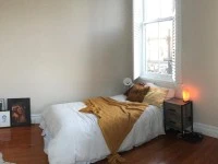 King Single mattress, King single base, small desk, office chair, shel...