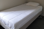 SIngle bed Base size: 215cm x 112cm. Mattress size: 203cm x 107cm Floo...