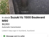 Motorcycle Suzuki Boulevard Sv1500