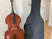 Three Quarter size Double bass in excellent condition as good as new